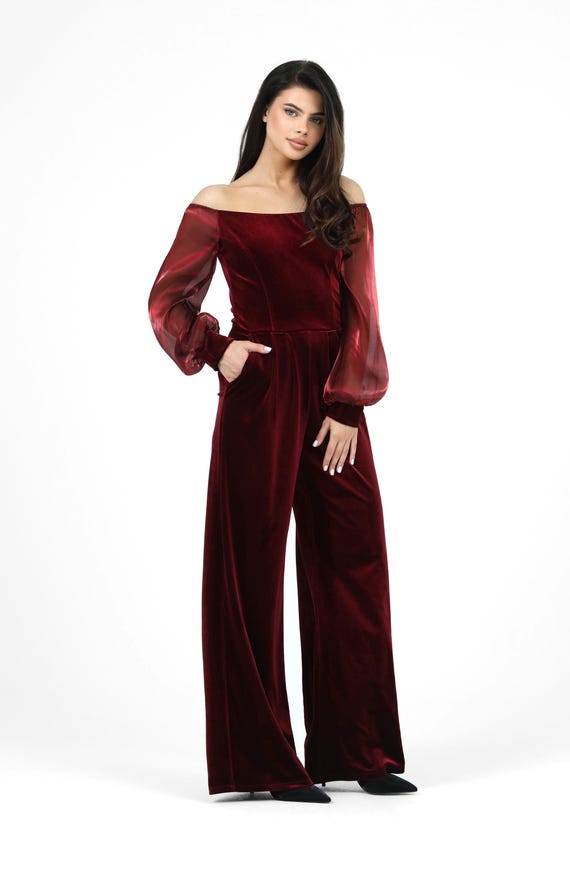burgundy overalls dress odette overall dress || burgundy