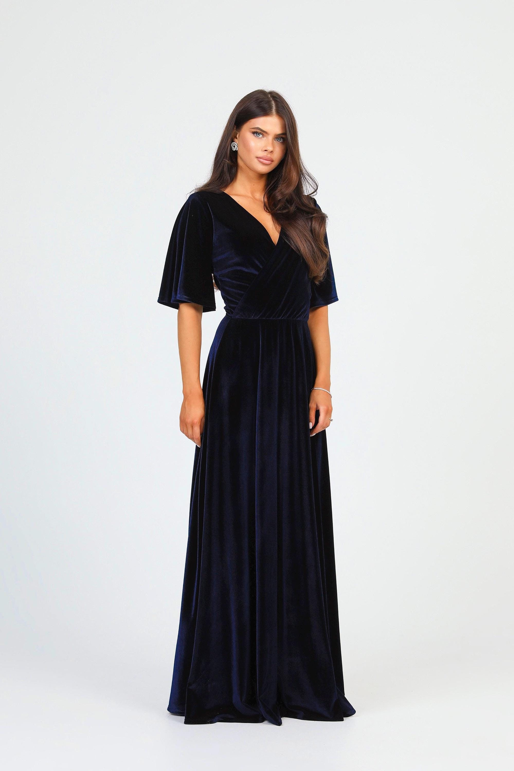 etsy navy blue bridesmaid dresses - YGroup_7676823765192
