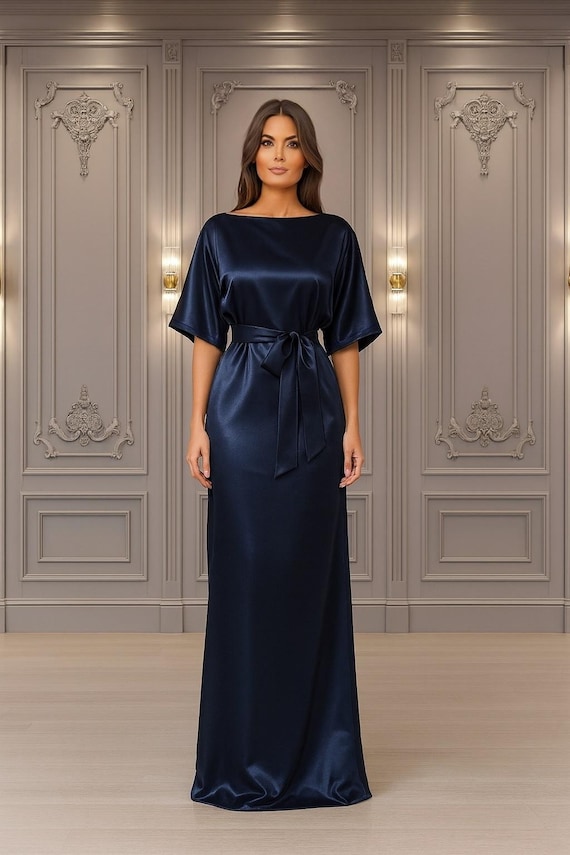dolman-sleeve evening dress Bianca Sequins Dolman Sleeve Dress
