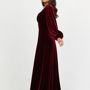 bridesmaid velvet dress, maxi dress, cocktail dress, long sleeve, party dress, maid of honor, mother of the bride, bodycon dress, dress wedding guest, occasion dress, wedding dress, reception dress, elegant dress, formal dress, velvet long dress