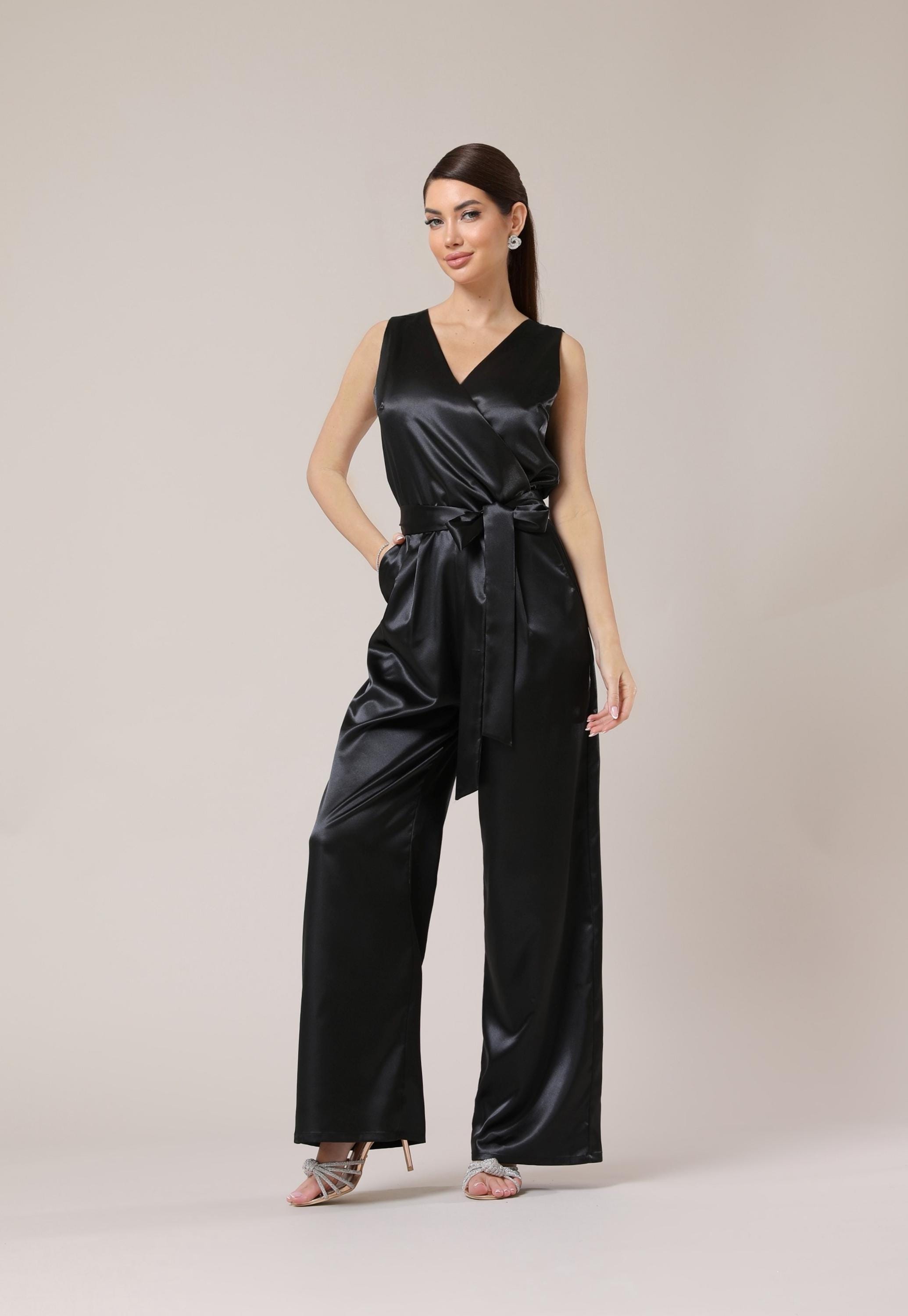 roughlow otona satin wide salopette