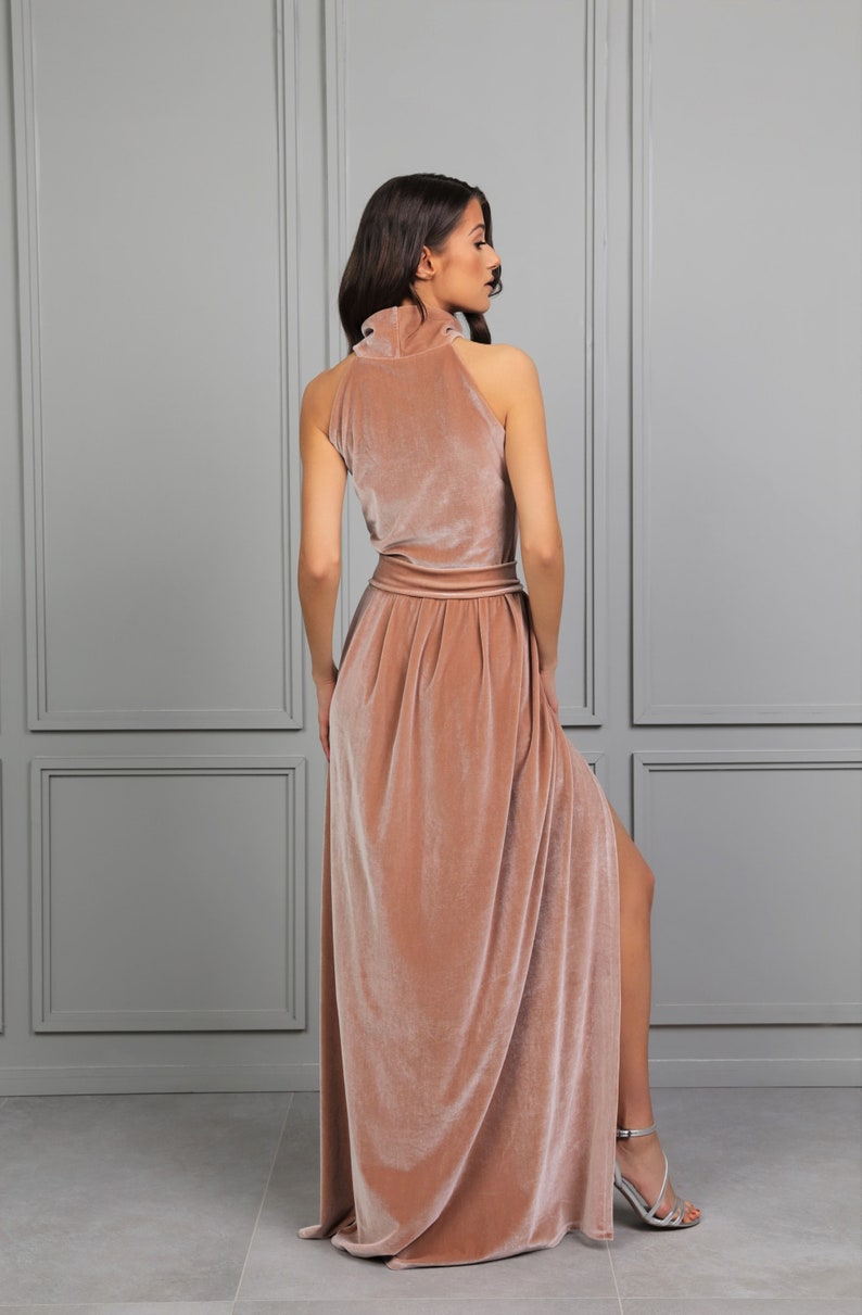 bridesmaid velvet dress maxi dress cocktail dress long sleeve party dress maid of honor mother of the bride a line dress dress wedding guest dress for women bridesmaid velvet dress wedding dress reception dress elegant dress gown dress velvet