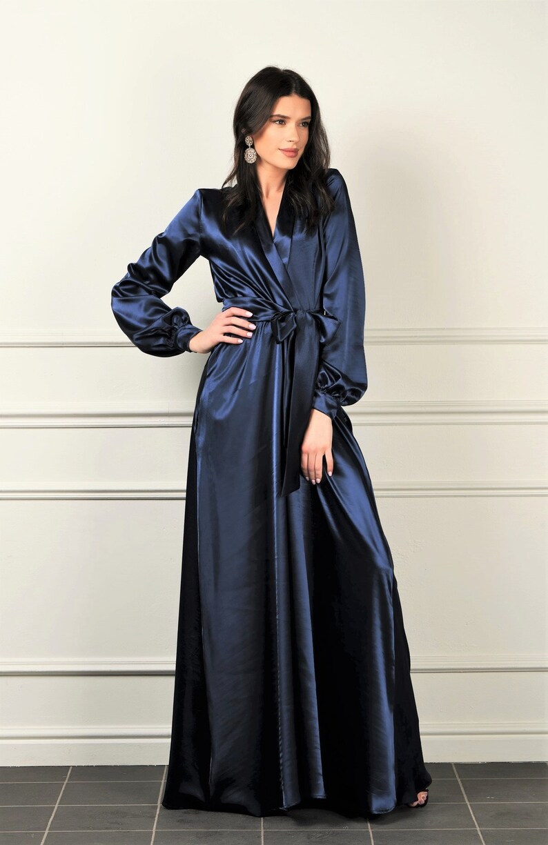 navy formal wrap