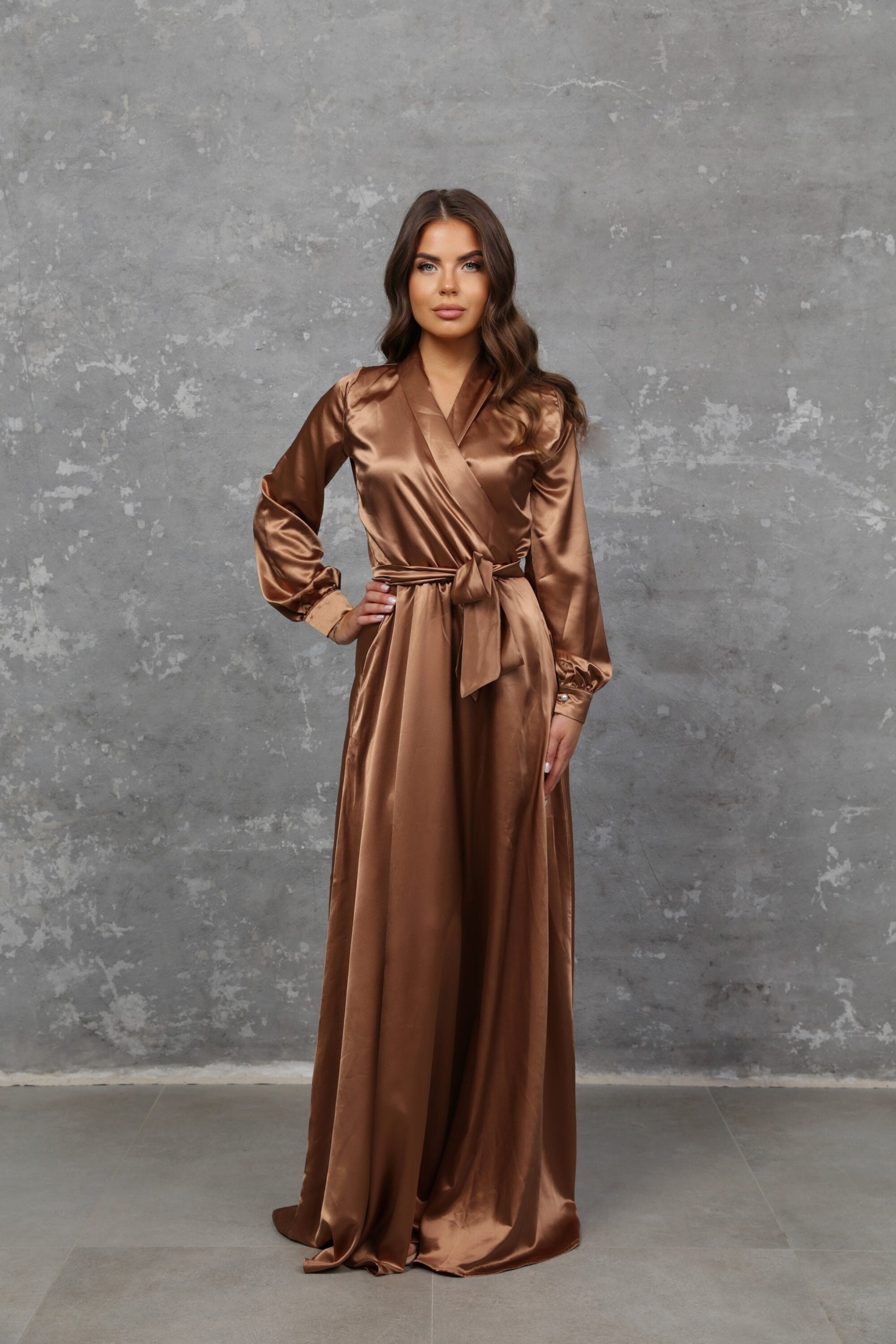 metallic dresses for women Plus Size Teaira Metallic Maxi Dress- Silver 1X / Silver at Curvy Sense main image 0