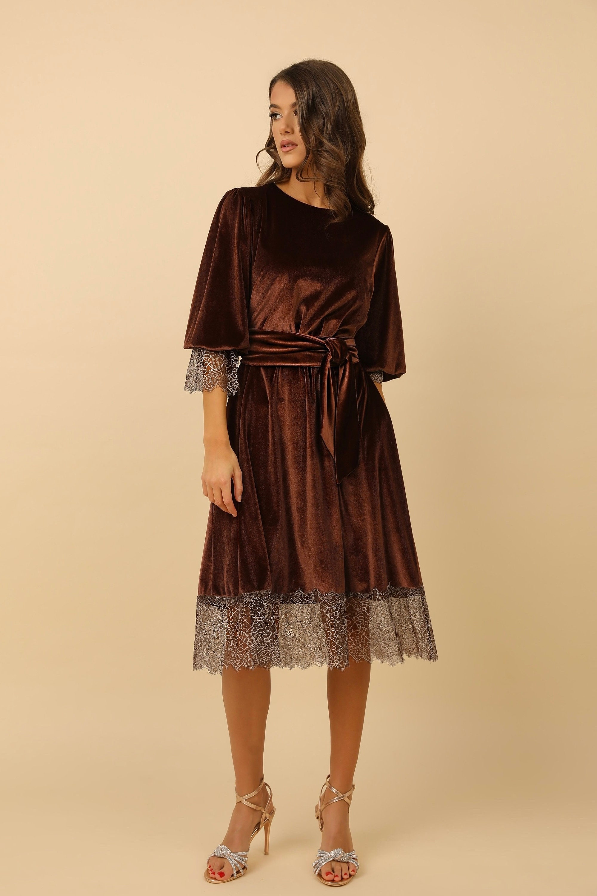 Brown Lace Maternity Dress - Etsy Brown Lace Maternity Dress - Etsy