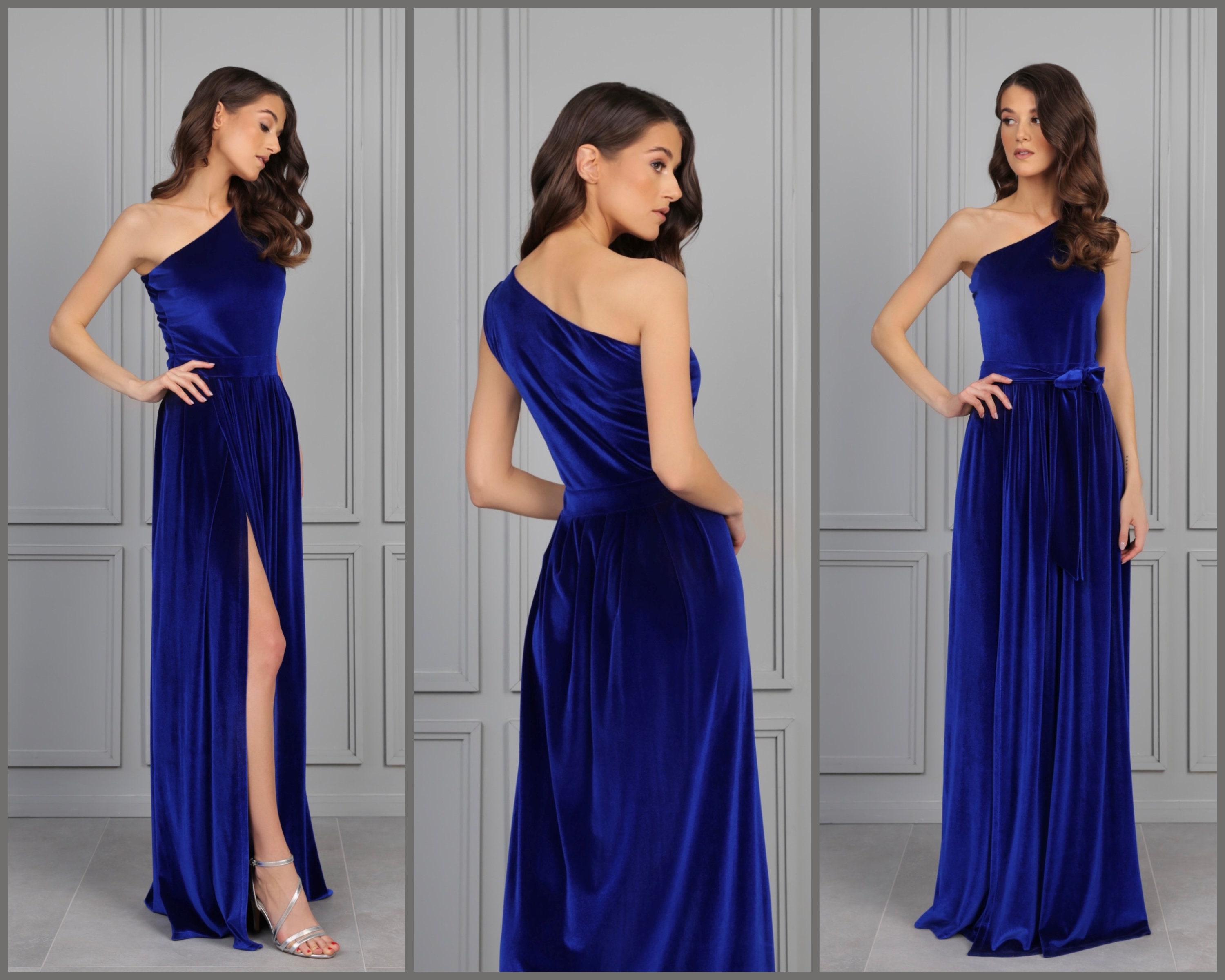 Royal Blue Pure Silk Velvet Fabric, Luxury Silk Velvet Fabric for Skirt,  Dress, High End Garment, By the Yard 45'' Width