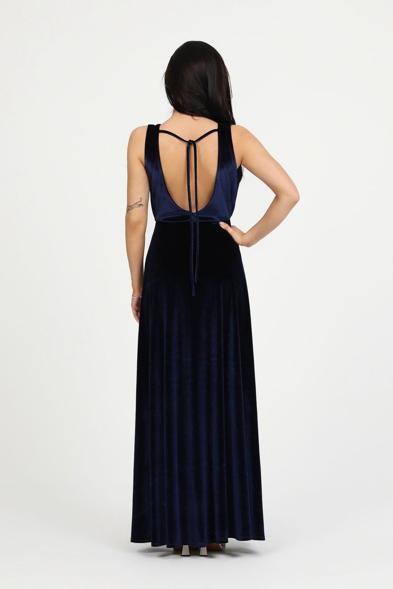 Elegant Dress, Evening Gown, Bridesmaid Velvet Dress, Woman Dress, navy blue maxi dress, dress wedding guest, dress handmade, maid of honor, formal dress, bridal attire, reception dress, formal dress, occasion dress, gown dress, cocktail dress velvet