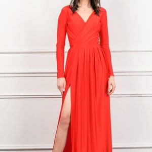 red dress wrap