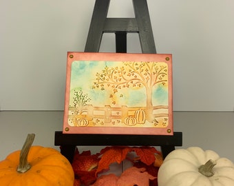 Autumn Watercolor Greeting Card