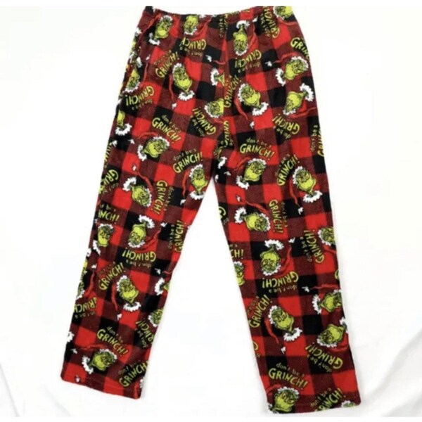 Grinch Fuzzy Pants Etsy