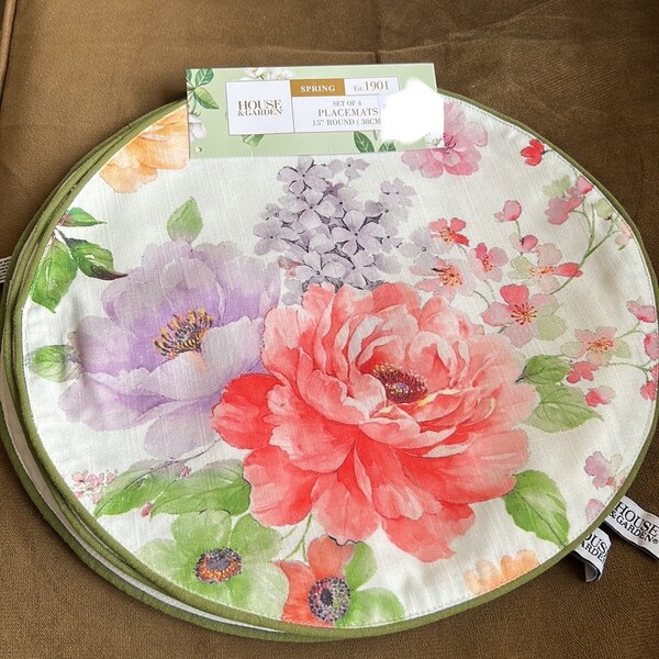 Floral Placemats Etsy