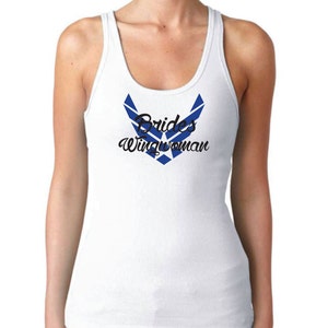 Iron On Transfer Air Force Bridal Party Tank Top INSTANT DOWNLOAD