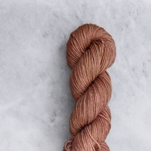 Hand Dyed DK Yarn | Merino Silk Blend | Soft & Silky: Copper | PREORDER