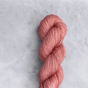 Hand Dyed DK Yarn | Merino Silk Blend | Soft & Silky: Coral | PREORDER