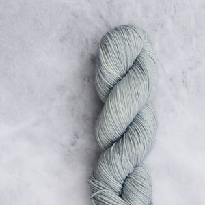Hand Dyed Sock Yarn | Merino Nylon Blend | Super Sock: Silver | PREORDER