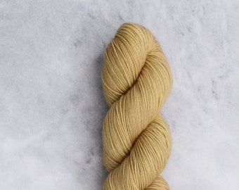 Hand Dyed Sock Yarn | Merino Nylon Blend | Super Sock: Gold | PREORDER