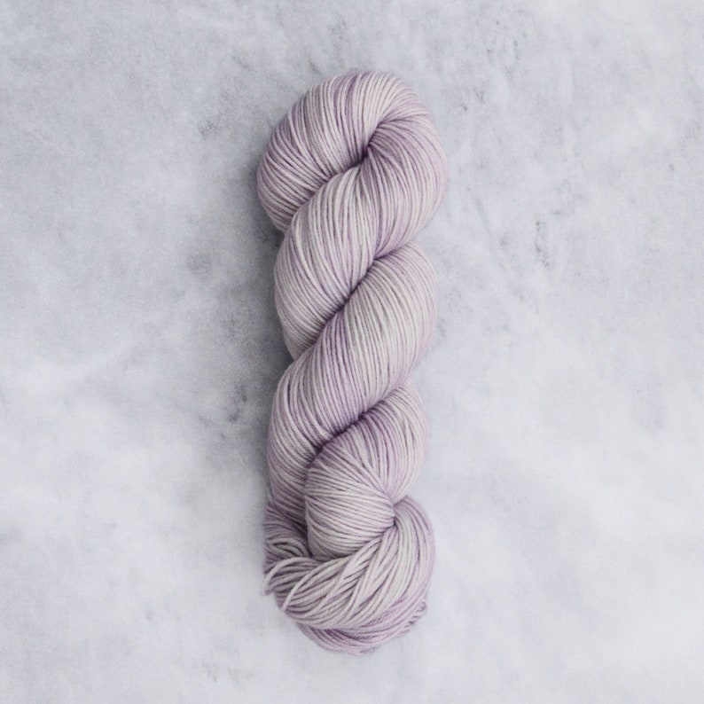 Hand Dyed Sock Yarn Merino Nylon Blend Super Sock: Lilac PREORDER image 1