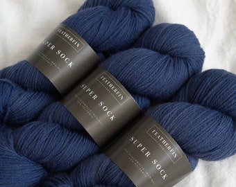 Hand Dyed Sock Yarn | Merino Nylon Blend | Super Sock: Navy