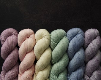 Hand Dyed Yarn Gradient Kit | Super Sock: Pastel Pride | PREORDER