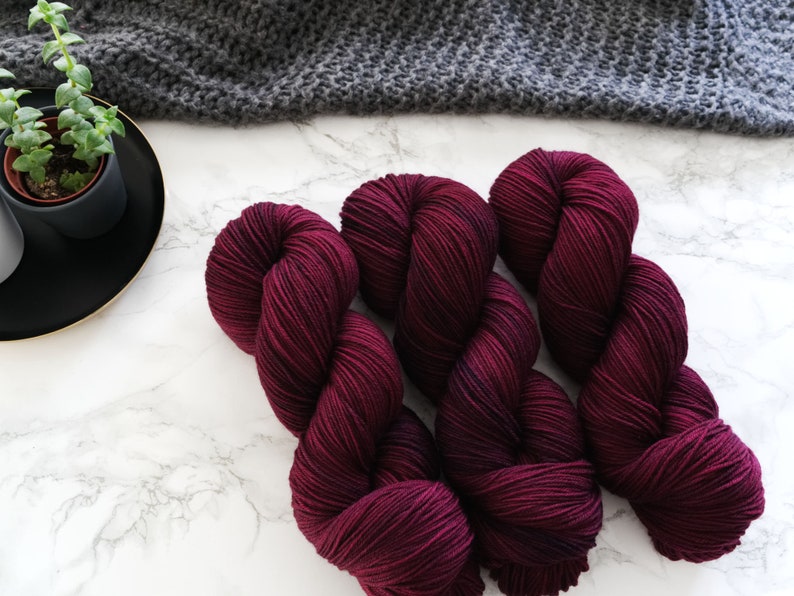 Hand Dyed Yarn Sock Yarn Dye Lot #13