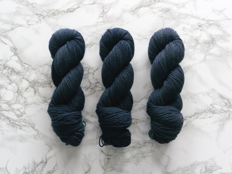 Hand Dyed Sock Yarn Super Sock Steel PREORDER