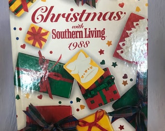 Vintage Book ~ 1988 Christmas with Southern Living ~ Holiday Decorating Ideas ~ Collectible
