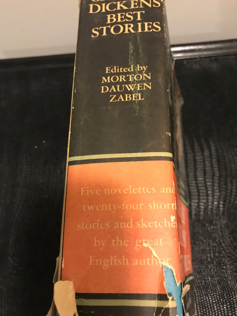 Libro antiguo de 1959 Las mejores historias de Charles Dickens, editado por Morton Dauwen Zabel, recuerdo coleccionable imagen 6