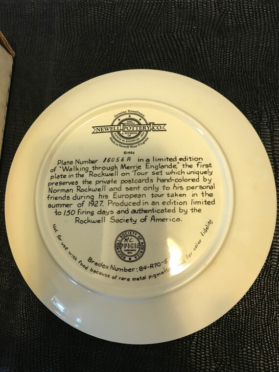 19 Newell Pottery Co Norman Rockwell Limited Edition Etsy