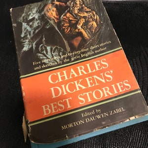 Vintage Book 1959 Charles Dickens' Best Stories Edited by Morton Dauwen Zabel Keepsake Gift Collectible