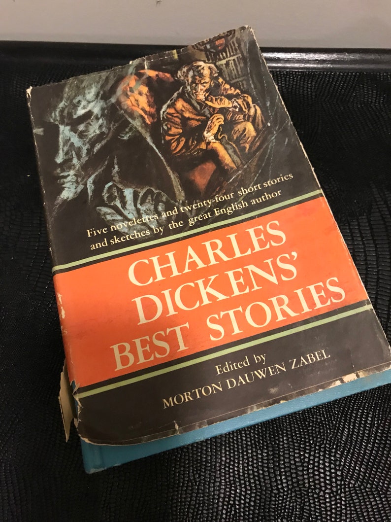 Libro antiguo de 1959 Las mejores historias de Charles Dickens, editado por Morton Dauwen Zabel, recuerdo coleccionable imagen 1