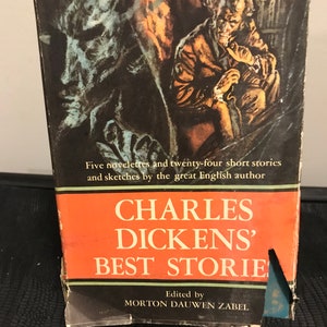 Libro antiguo de 1959 Las mejores historias de Charles Dickens, editado por Morton Dauwen Zabel, recuerdo coleccionable imagen 7