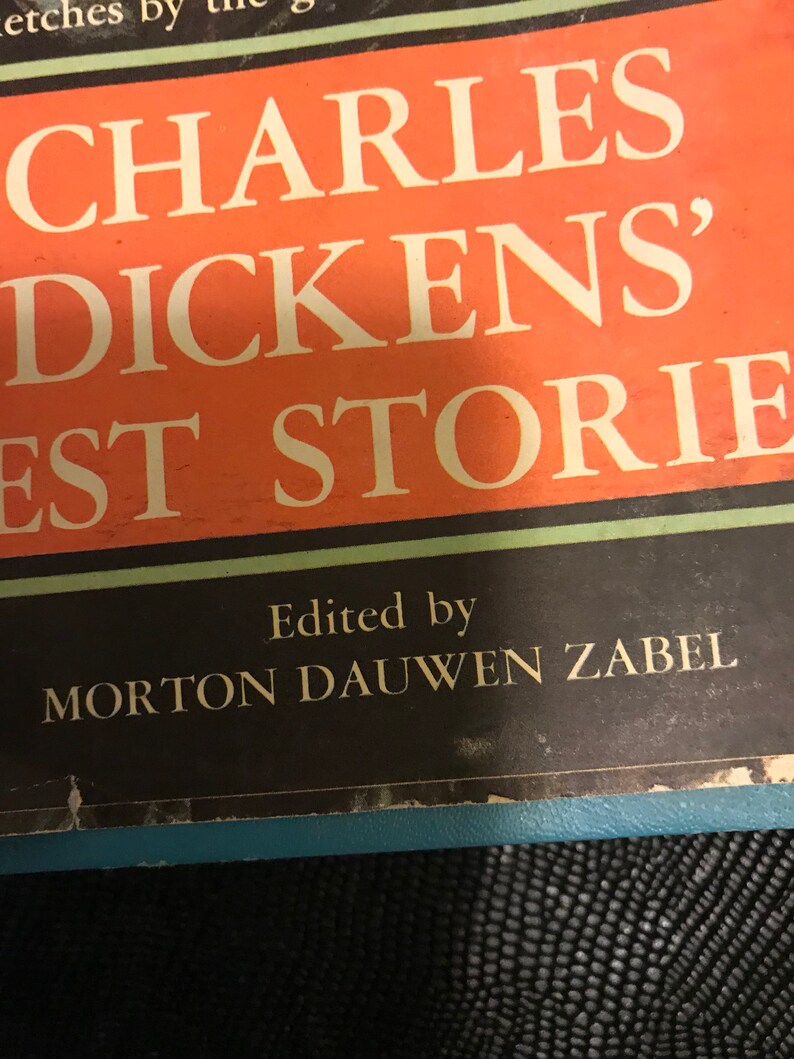 Libro antiguo de 1959 Las mejores historias de Charles Dickens, editado por Morton Dauwen Zabel, recuerdo coleccionable imagen 3