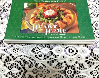 Vintage Cookbook ~ The Pampered Chef Cookbook  ~  The Kitchen is the Heart of the Home Cookbook~ 1999  Spiral Bound  Cookbook ~ Collectible