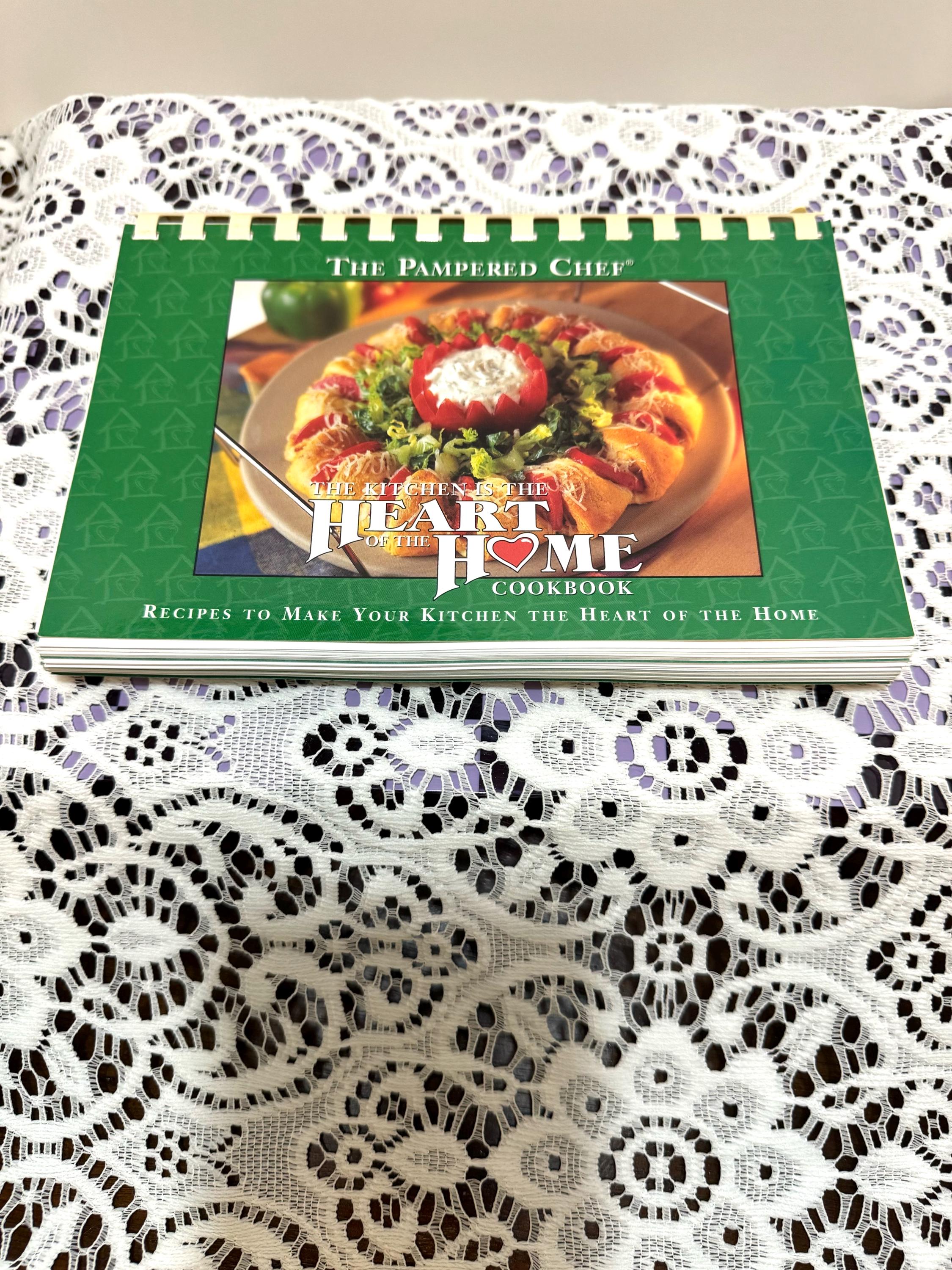 Vintage Cookbook ~ The Pampered Chef Cookbook  ~  The Kitchen is the Heart of the Home Cookbook~ 1999  Spiral Bound  Cookbook ~ Collectible