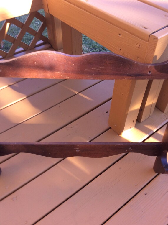 Vintage Wooden 4 Rifles Shotgun Handmade Gun Rack Shabby Chic Rustic Hunting Lodge Mancave Wall Decor