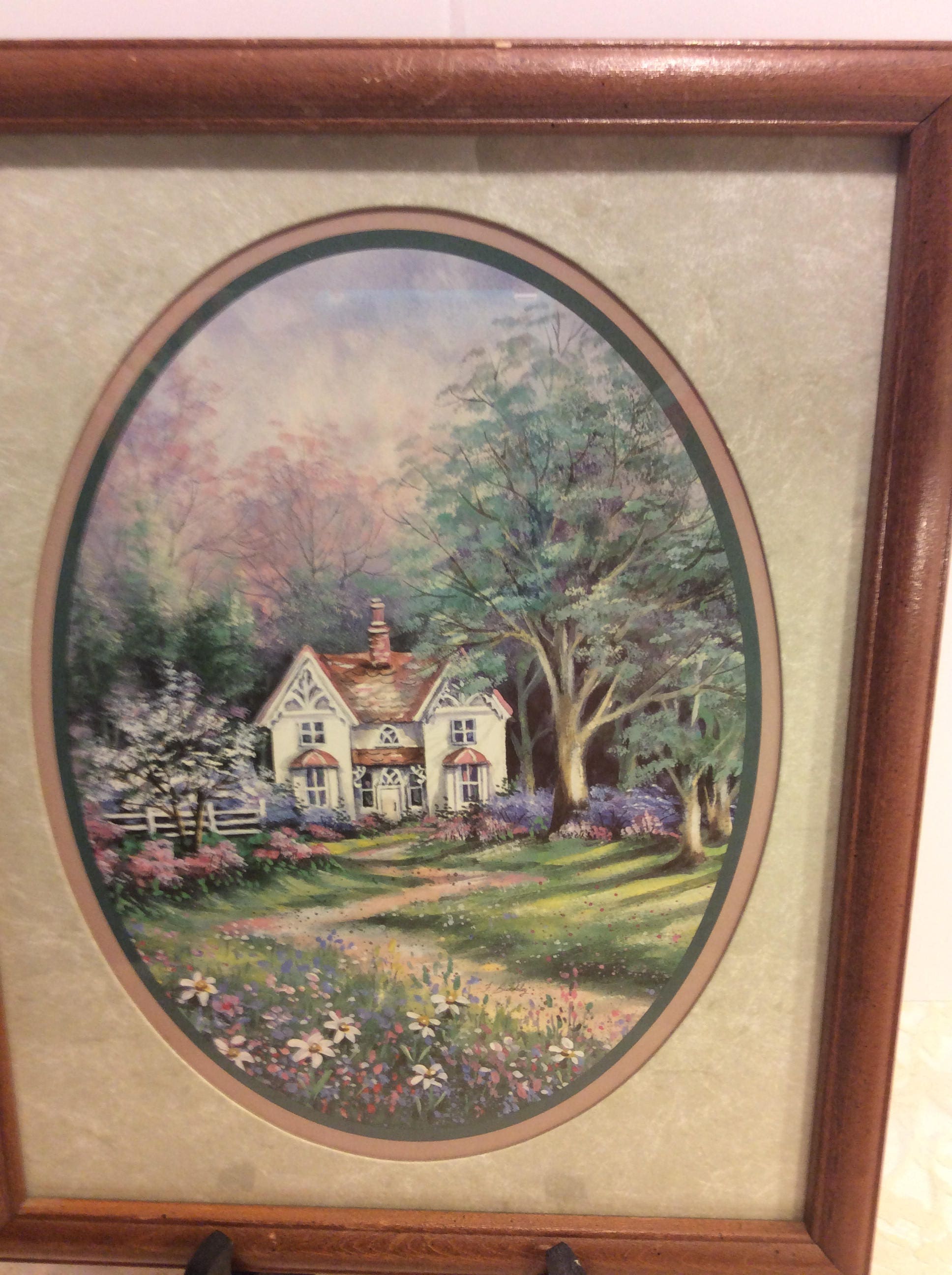 Vintage Home Interiors Framed Art Picture Spring Meadows Etsy Schweiz