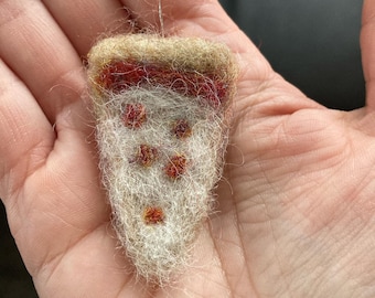Needle Felted Pizza