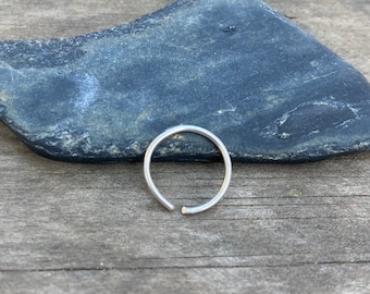 Open Hoop Earring/ Nose Ring, Sterling Silver