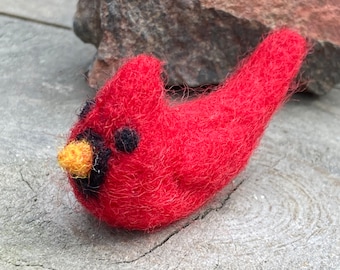 Needle Felted Cardinal