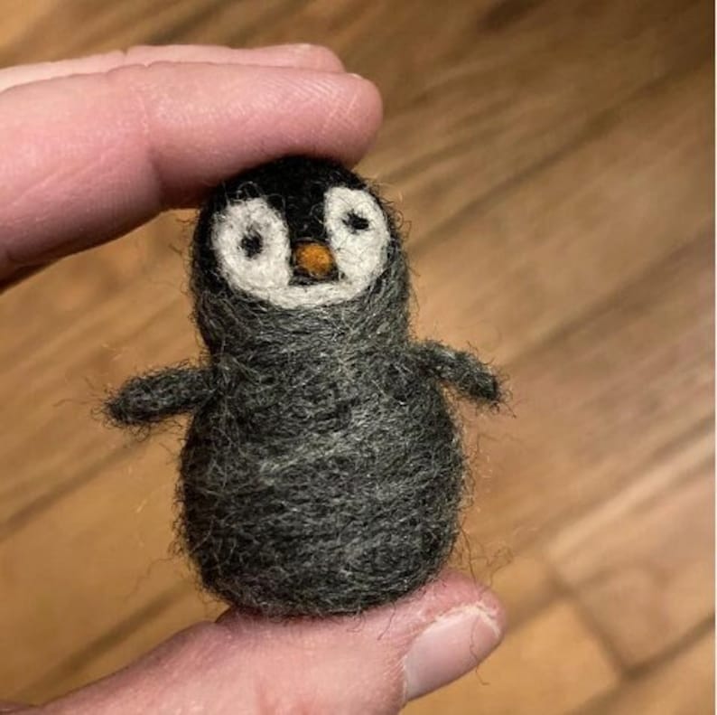 Needle Felted Penguin - Etsy