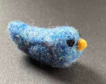 Needle Felted Blue Bird