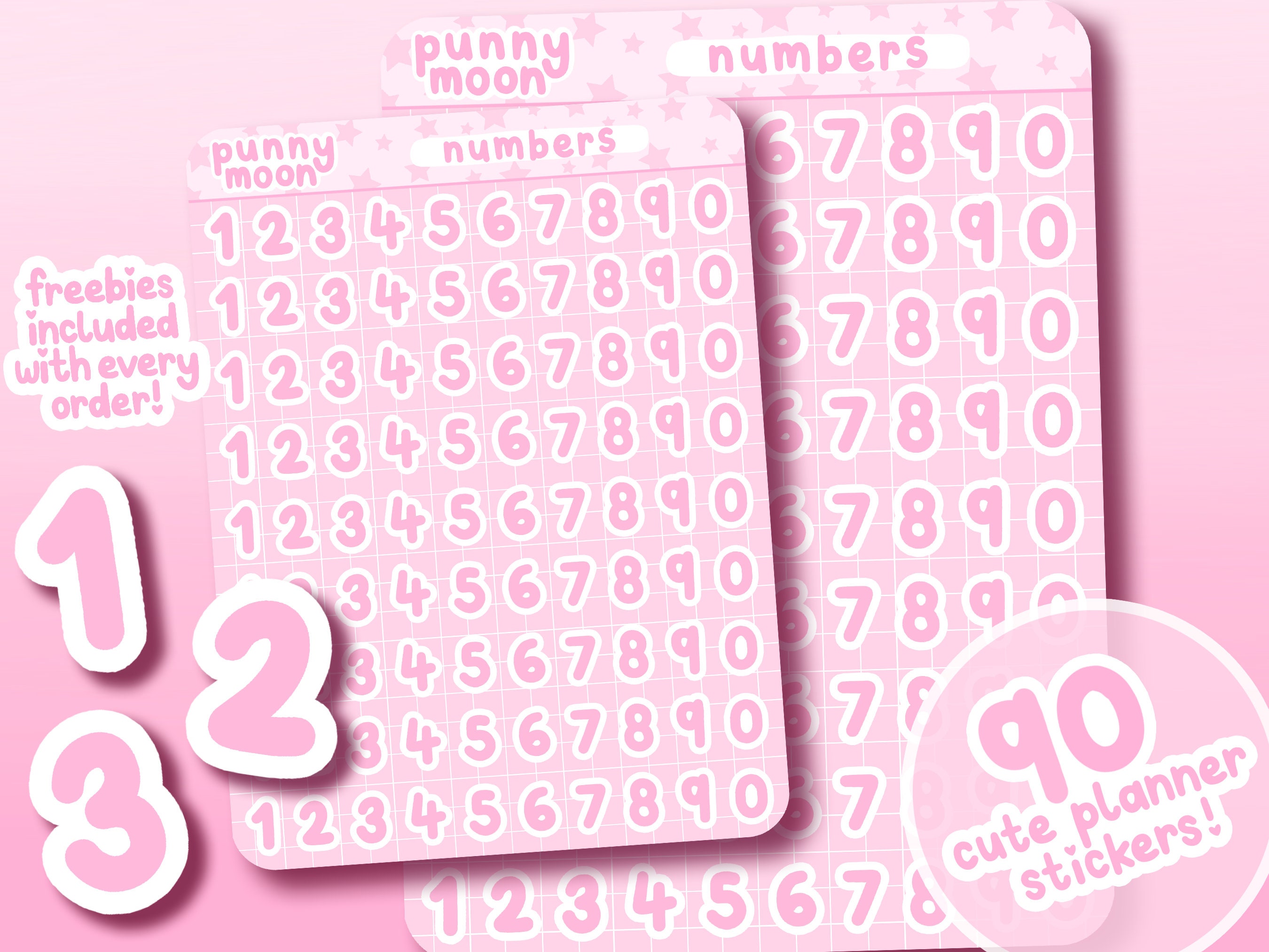 4 Pack - 5 Gold Large 0-9 Number Stickers Banner, Custom Milestone Age And  Date Stick On Numbers - 4