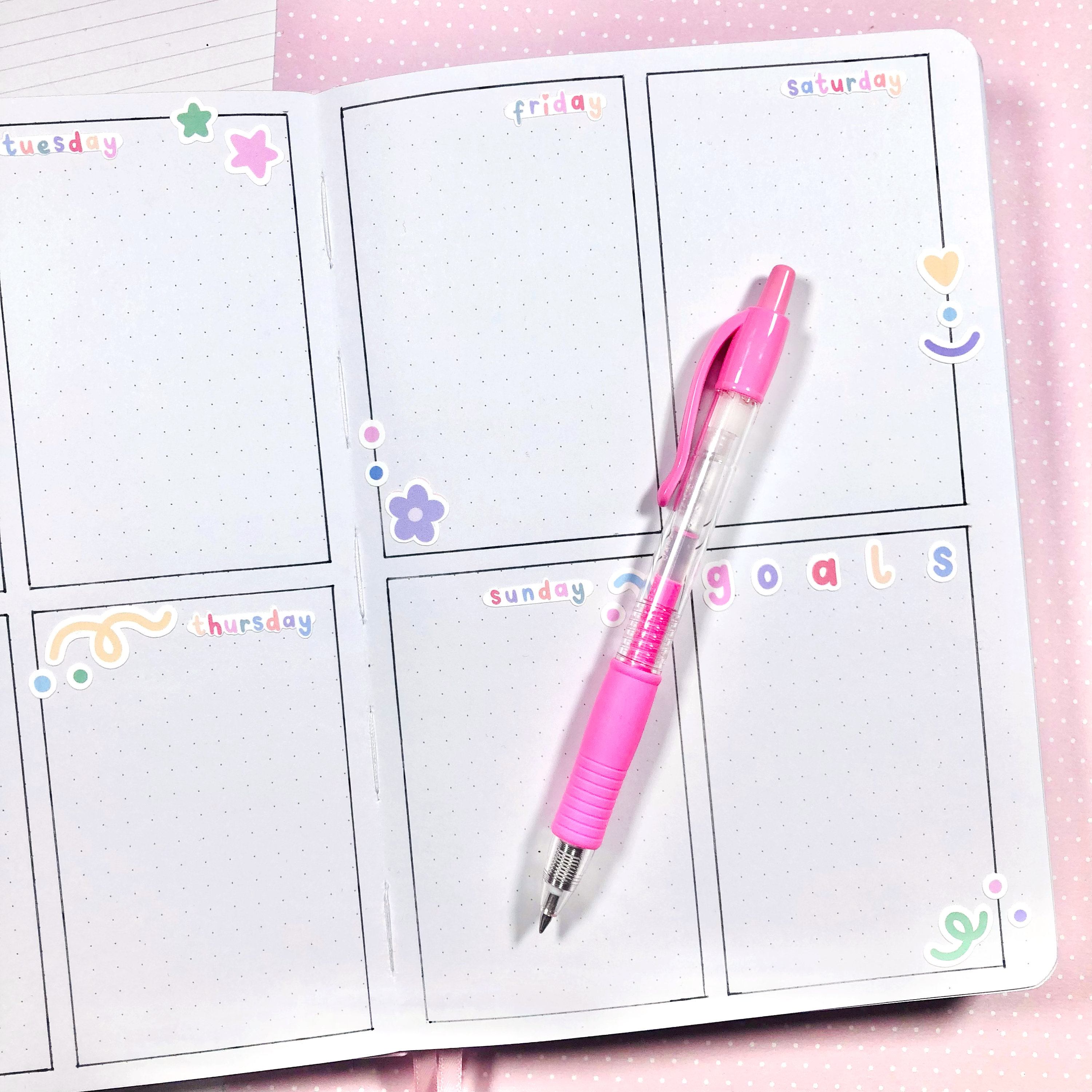 Cute Confetti Sticker Sheet Bundle| Kawaii Planner Stickers| Stationery ...