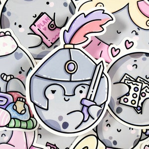 Cute Knight Die-Cut Sticker| Kawaii Fairytale Planner Decal| Bullet Journal Decor| Laptop Vinyl Sticker| Scrapbook Stationery Supplies| Bujo