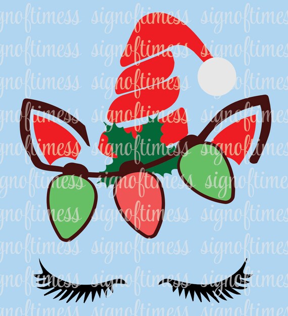 Download Free Christmas Svg Ugly Sweater Christmas Unicorn Santa Etsy SVG DXF Cut File