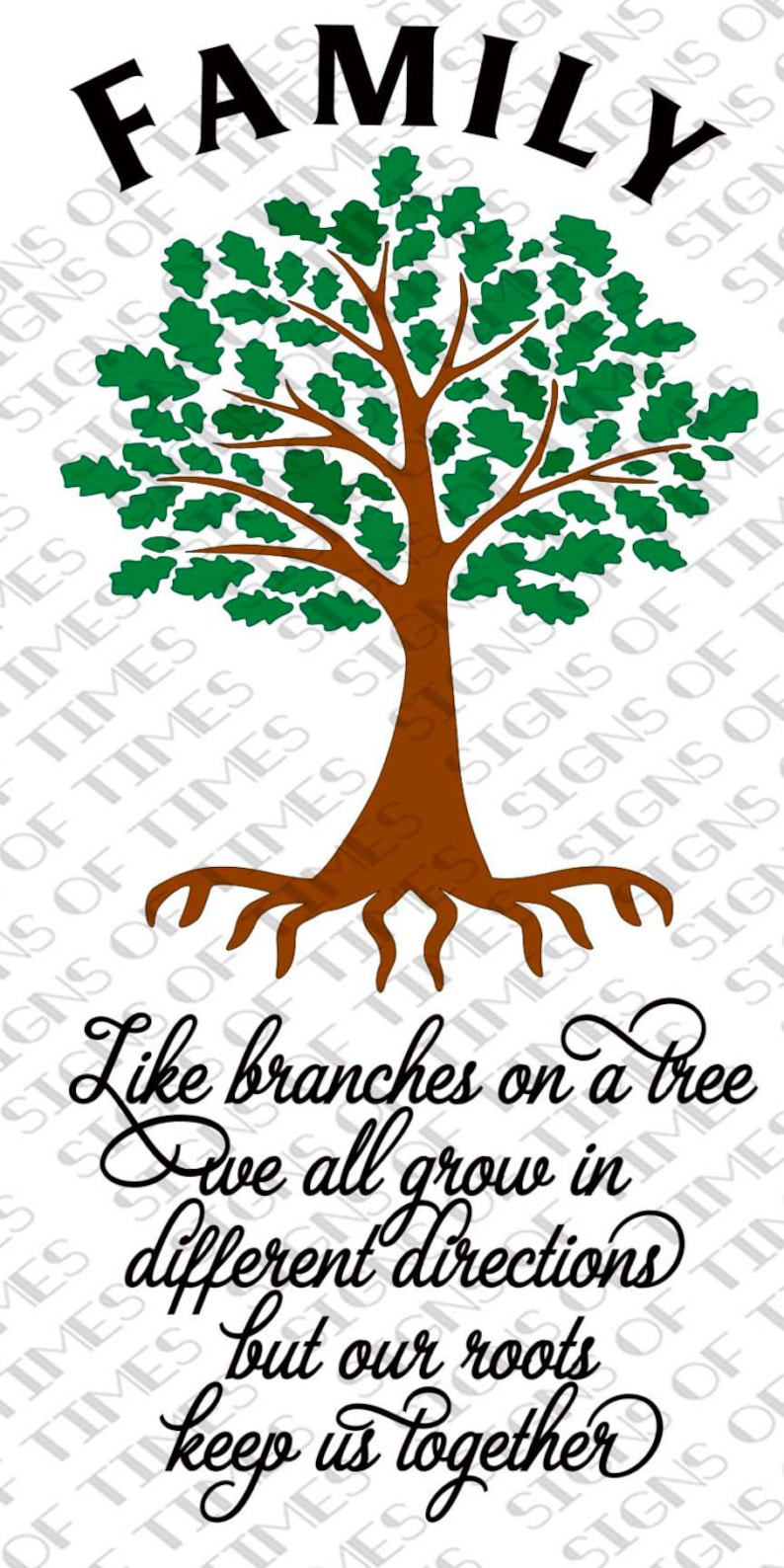 Download SVG Family Tree Family Roots Like Branches on a Tree Roots | Etsy