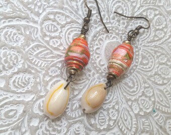 Handmade Paper Bead Earrings & Bracelets