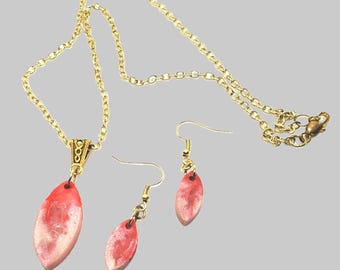 Resin Necklace and Earrings Sets