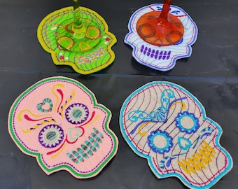 Sugar Skull Coasters Set of 4