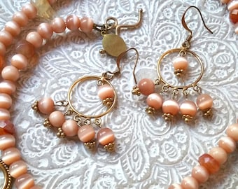 Gemstone Necklaces and Earrings